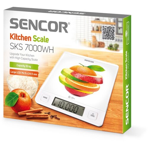 Sencor SKS 7000WH waga kuchenna, biały