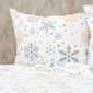 4Home Flanelové povlečení Frosty snowflakes, 140 x 220 cm, 70 x 90 cm