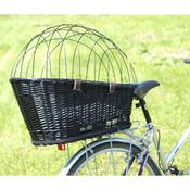 Tommi Prútený kôš na bicykel s vankúšikom pre domácich miláčikov, 55 x 38 x 50 cm