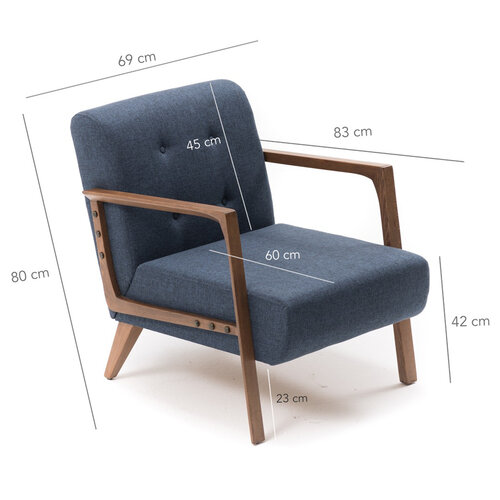 Sessel Kemer Blue