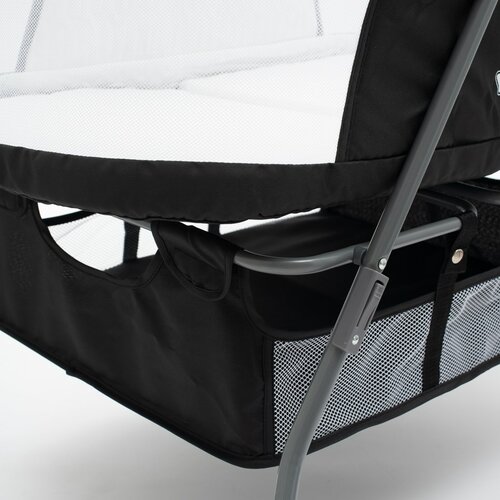 Pătuț pliabil Baby Mix Dreamy Nest negru, 92 x 70x 76 cm