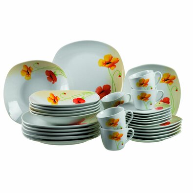 Set de masă Mäser 30 piese Papavero