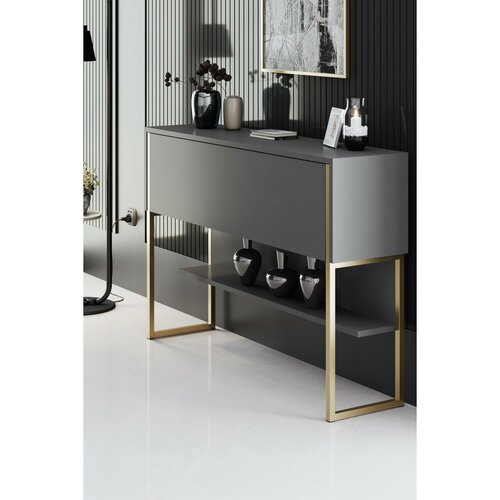 Komoda Luxe Anthracite and Gold