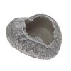 Betonski pokrov za lonec Srce z vejico sive barve,16 x 6,5 cm
