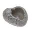 Betonski obal za cvetlični lonec Srce z vejicosiva, 16 x 6,5 cm