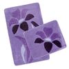 Set covorașe baie Ultra Flower mov, 60 x 100 cm, 60 x 50 cm