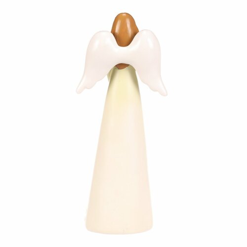 Dekorativna figurica cvetlični angel, rumena, 9 x6 x 21, poliresin