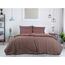 B.E.S. Petrovice Bavlnené obliečky Double face hnedá/bordó, 140 x 200 cm, 70 x 90 cm