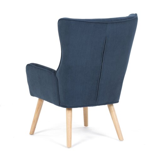 Kreslo ušiak BLUE2, modrá