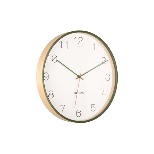 Karlsson 5926GR designerski zegar ścienny 40 cm, zielony