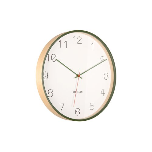Karlsson 5926GR designové nástěnné hodiny 40 cm, zelená
