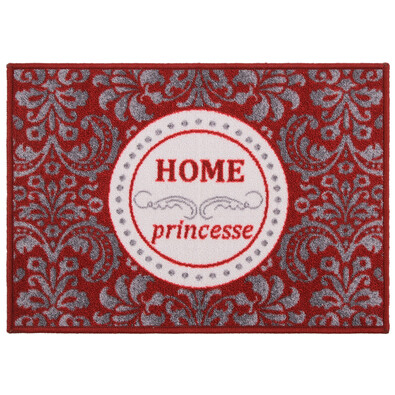 Vnútorná rohožka Home Princess červená, 50 x 70 cm