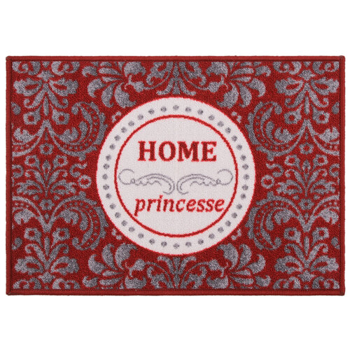 Vnitřní rohožka Home Princess červená, 50 x 70 cm