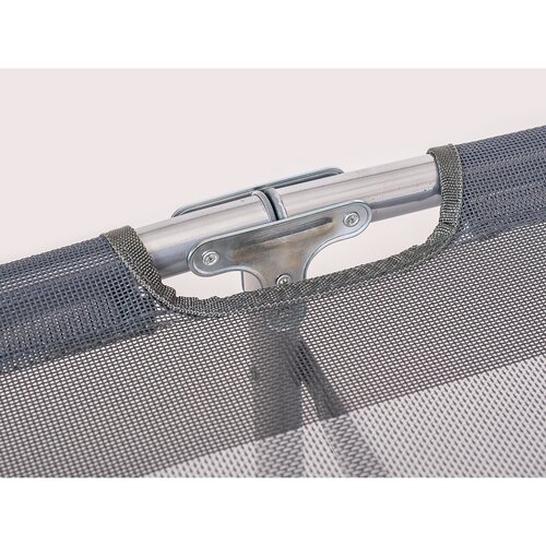 Happy Green Leżak plażowy Athina szary, 190 x 58 x 27 cm