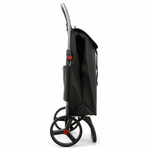 Geantă de cumpărături Rolser I-Max Tweed 2 LogicRSG pe roți, negru