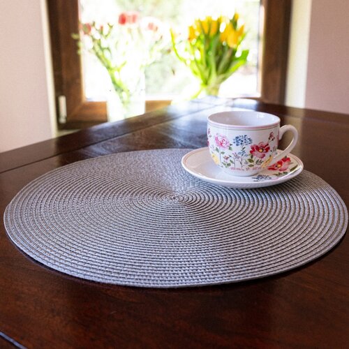 Altom Serving set Straw srebrna, premer 38 cm, set4 kos