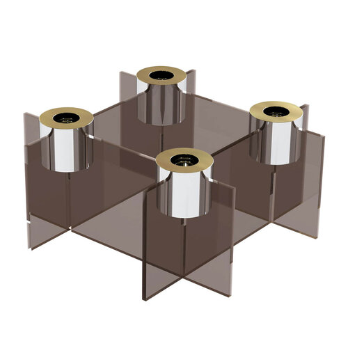 Świecznik High Lighz, szary