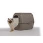 Toaleta pro kočky Rattan hnědá, 42 x 50,5 x 40 cm