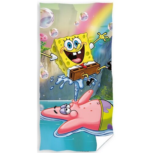 Babyhandtuch Sponge Bob Springbrunnen, 70 x 140 cm