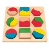 Woody Platte mit geometrischen Formen