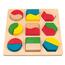 Woody Platte mit geometrischen Formen