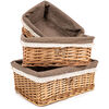Weidenkorb-Set Village Braun, 3 Stück, 3 Größen, 30 x 16 x 40 cm