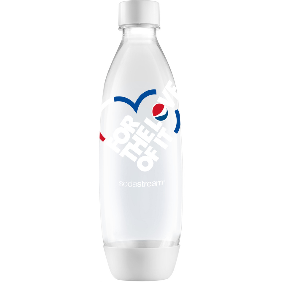Levně SodaStream Láhev Fuse Pepsi love 1 l, bílá