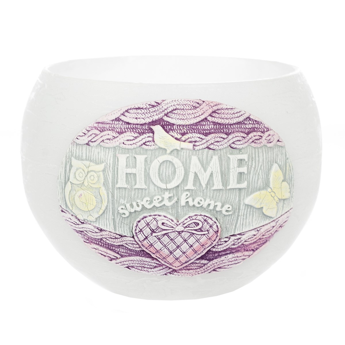 Dekoratívna sviečka Home lampión, biela