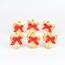 Set of Christmas decorations Straw figurines 5.5cm, 6 pcs