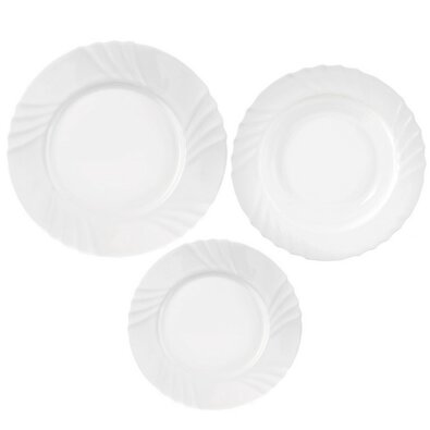 Orion Set de masă Luna cu 18 piese, rotund, cuvaluri