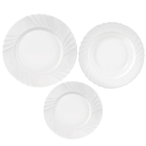 Set de masă Orion Luna 18 piese, rotund, cuvaluri