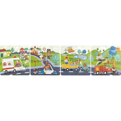 Hape Puzzle - Rettungsfahrzeuge