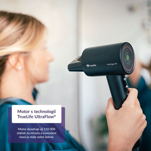 TrueLife Suszarka do włosów z jonizatorem itechnologią Ultrasoni c D9, czarna
