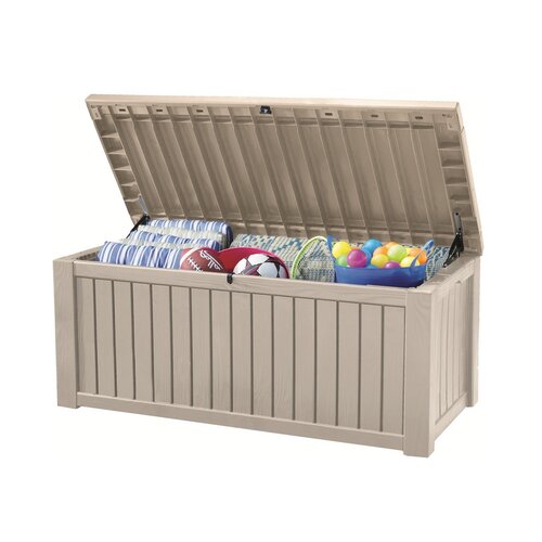 Keter cutie de depozitare pentru grădină Rockwood570 l, crem
