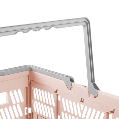 Keeeper Skladací košík Ella L Nordic Pink 23 l
