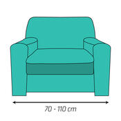 Husă multielastică 4Home, pentru fotoliu, bej Elegant, 70 - 110 cm