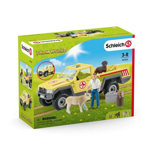 Schleich 42503 Рятувальний позашляховик з ветеринаром, 28 x 11 x 10,5 см