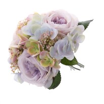 Umělá kytice růží a hortenzií Olivia, 28 cm Umělá kytice růží a hortenzií Olivia, 28 cm