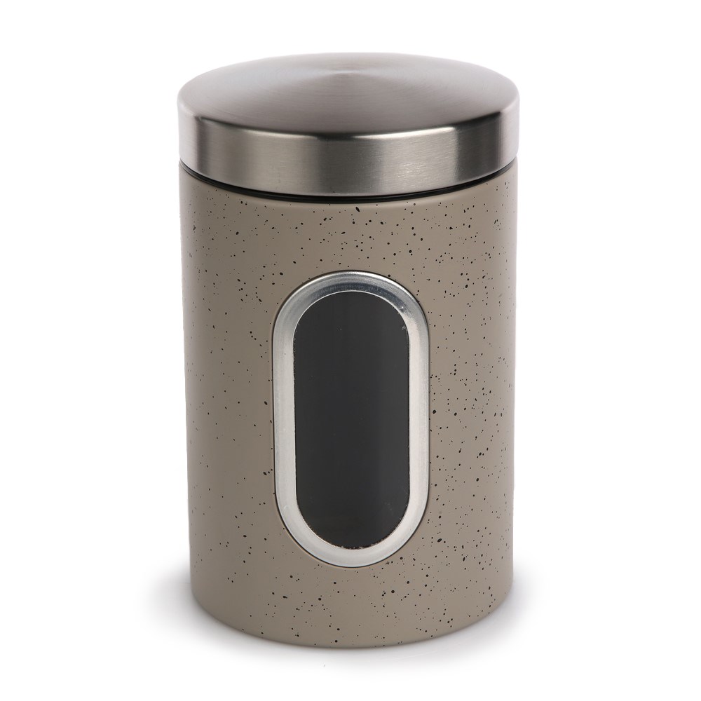 Dóza s okienkom sivý mramor, pr. 11 cm