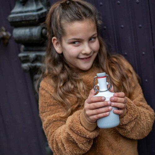 Koziol Láhev na vodu PLOPP TO GO MINI, 200 ml, šedá