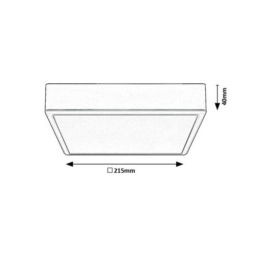 Rabalux 71247 lampa sufitowa LED Lauri, kwadrat, czarny