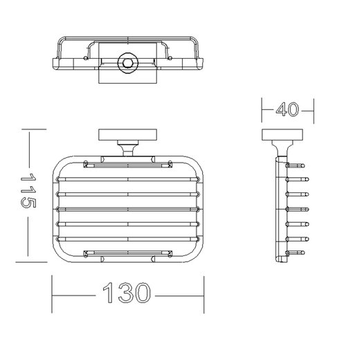 AQUALINE 1416-03 Apollo мильниця, хром