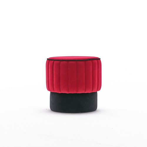 Taburet Rose Pouf Roșu
