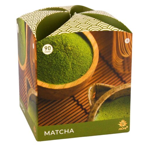 Arome dišeča sveča v steklenem kozarcu Matcha, 90g