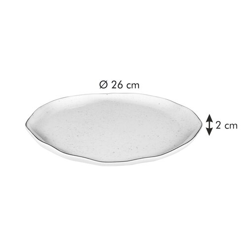 Tescoma Plytký tanier CHARMANT, 26 cm, biela