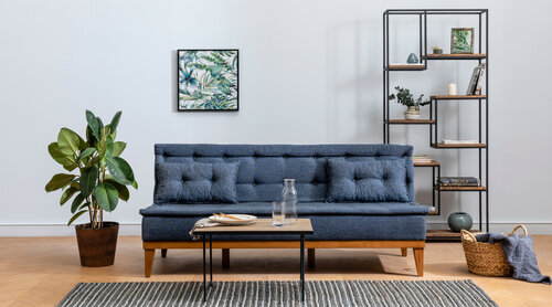 Fuoco Dark Blue kinyitható kanapé
