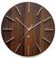 Future Time FT2010WE Round dark natural brown Designerski zegar ścienny, 40 cm