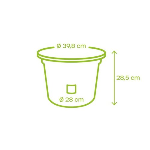 Plastia Doniczka z automatycznym nawadnianiemNarza, średnica 40 cm, terakota