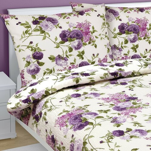 Bellatex Bombažno posteljno perilo Rose lilac ,140 x 220 cm, 70 x 90 cm