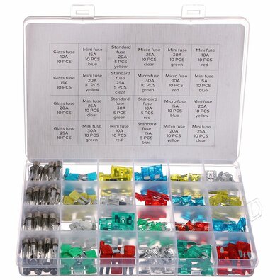Sixtol Komplet nožových a steklenih avtomobilskihvarovalk MECHANIC FUSE SET 215